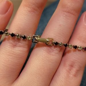 3/$10 Faux Ruby/Diamond Clasp Bracelet